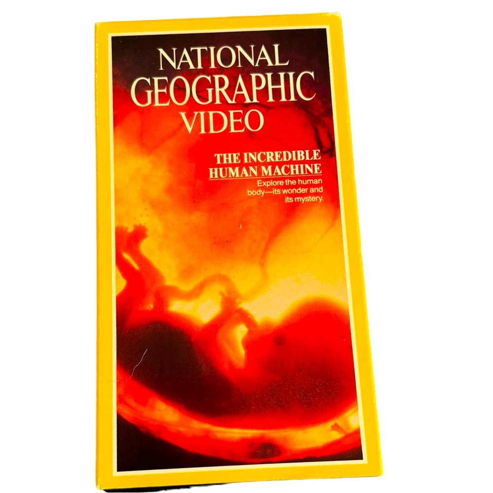 Vintage VHS Tape: “National Geographic Video: The Incredible Human Machine.”
